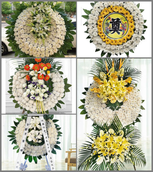 安徽阜阳市阜南县王堰镇蔡郢村花圈速递